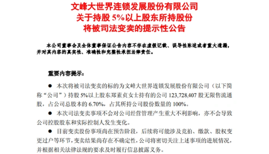 司法变卖再启！文峰股份1.24亿股值3.25亿，2025一季度净利腰斩，徐翔案余波难平